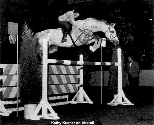 Kathy Kusner and Aberali First woman to compete on the US Olympic Show Jumping Team
